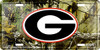 Georgia Bulldogs NCAA Camo License Plate