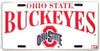 Ohio State Buckeyes NCAA License Plate