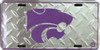 Kansas State Wildcats NCAA "Diamond" License Plate