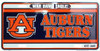 Auburn Tigers NCAA Team Color License Plate