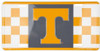 Tennessee Volunteers NCAA Checkered License Plate