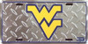 West Virginia Mountaineers NCAA "Diamond" License Plate