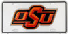 Oklahoma State Cowboys NCAA License Plate