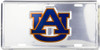 Auburn Tigers NCAA Silver Mirror License Plate