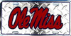 Ole Miss Rebels NCAA "Diamond" License Plate