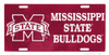 Mississippi State Bulldogs NCAA License Plate