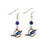 Miami Dolphins NFL Sophie Style Dangle Earrings