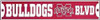 Mississippi State Bulldogs NCAA "Bulldogs Blvd" Street Sign
