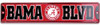 Alabama Crimson Tide NCAA "Bama Blvd" Street Sign