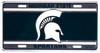 Michigan State Spartans NCAA Team Color License Plate