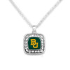 Baylor Bears NCAA Crystal Square Necklace