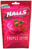 Halls Menthol Oral Anesthetic Drops Strawberry
