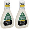 Ken's Steak House Lite Creamy Caesar Dressing 2 Bottle Pack