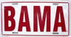 Alabama Crimson Tide NCAA "BAMA" License Plate