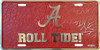 Alabama Crimson Tide NCAA Mosaic License Plate