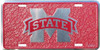Mississippi State Bulldogs NCAA Mosaic License Plate