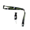 Kansas Jayhawks NCAA Black Neon Lanyard