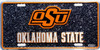 Oklahoma State Cowboys NCAA Mosaic License Plate