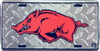 Arkansas Razorbacks NCAA "Diamond" License Plate