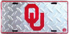 Oklahoma Sooners NCAA "Diamond" License Plate