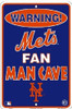 New York Mets MLB Fan Man Cave Parking Sign