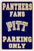 Pittsburgh Panthers NCAA Large Metal Parking Sign