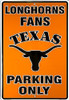 Texas Longhorns NCAA Large Metal Parking Sign