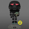 Star Wars: Dark Trooper with Grogu Glow-in-the-Dark Pop! Vinyl Figure