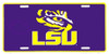 LSU Tigers NCAA License Plate
