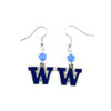Washington Huskies NCAA Sophie Style Dangle Earrings
