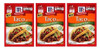McCormick Gluten Free Taco Seasoning Mix 3 Packet Pack