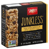Junkless Non-GMO Chewy Granola Bars Peanut Butter Chocolate Chip