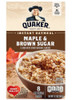 Quaker Instant Oatmeal Hot Cereal Maple & Brown Sugar