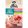 Quaker Instant Oatmeal Hot Cereal Fruit & Cream Variety Pack 2 Pack