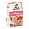 Quaker Instant Oatmeal Hot Cereal Strawberries & Cream 2 Pack