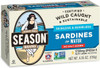 Season Brand Skinless & Boneless Sardines in Water No Salt Added 2 Pack