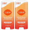 Lume Whole Body Deodorant Invisible Cream Stick Clean Tangerine 2 Pack