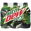 Mountain Dew Zero Sugar Soda Pop 16 oz 6 Bottle Pack