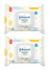 Johnson's Hand & Face Wipes 2 Pack