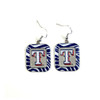 Texas Rangers MLB Zebra Style Dangle Earrings
