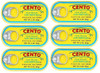 Cento Anchovies Flat Fillets in Olive Oil 6 Pack