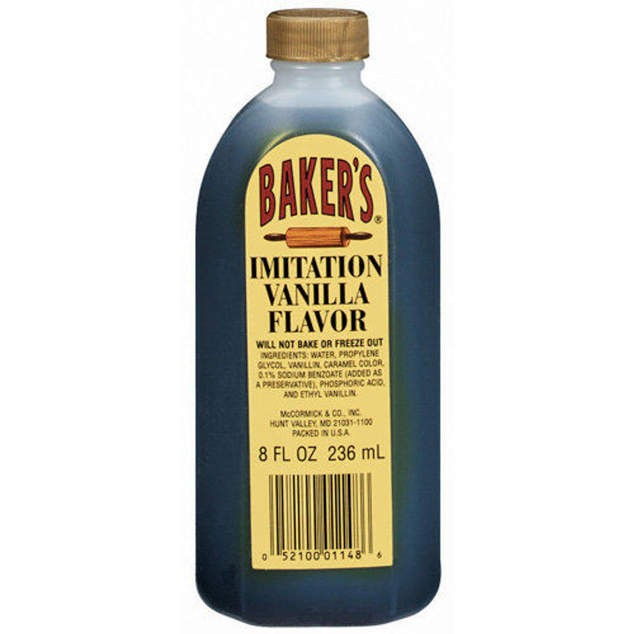 Baker's Imitation Vanilla Flavor 8 oz Bottle Shop Jadas
