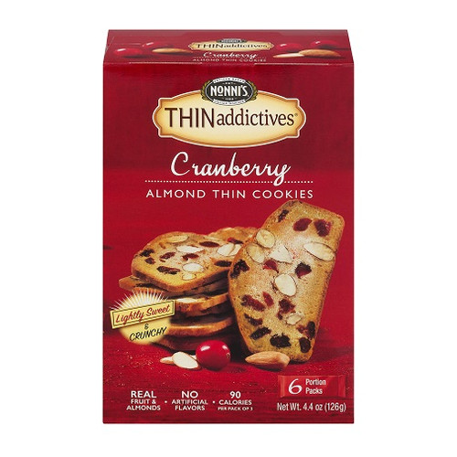 Nonni's Thinaddictives Cranberry Almond Thin Cookies