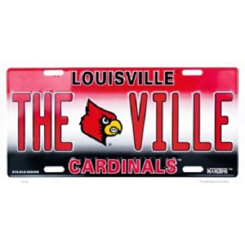 Louisville Cardinals NCAA "THE VILLE" License Plate