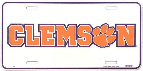 Clemson Tigers NCAA License Plate