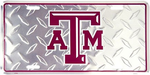Texas A&M Aggies NCAA "Diamond" License Plate