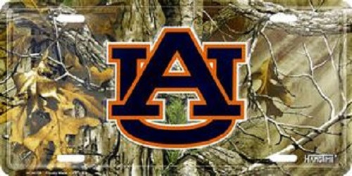 Auburn Tigers NCAA Camo License Plate