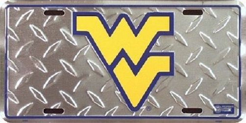 West Virginia Mountaineers NCAA "Diamond" License Plate