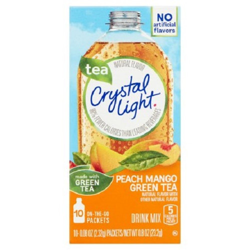 Crystal Light On the Go Tea Peach & Mango Green Tea Drink Mix
