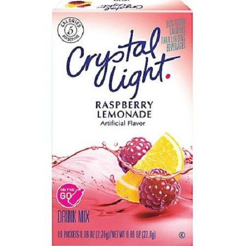 Crystal Light On The Go Raspberry Lemonade Sugar Free Soft Drink Mix